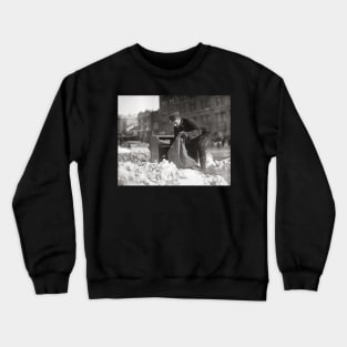 Mailman in the Snow, 1922. Vintage Photo Crewneck Sweatshirt